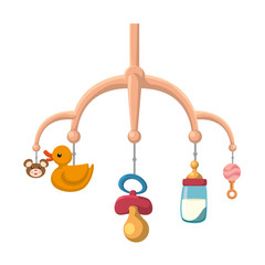 mobile baby hanged icon