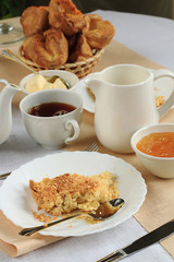 english breakfast postcard background