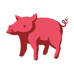 pig animal farm icon