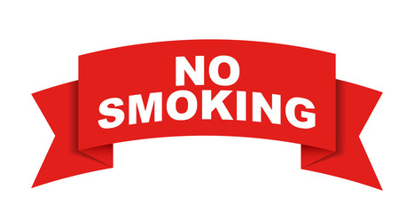 red vector banner no smoking
