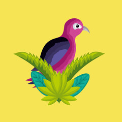 tropical natural leaves