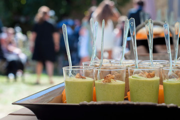 verrines de cocktail végétarienne