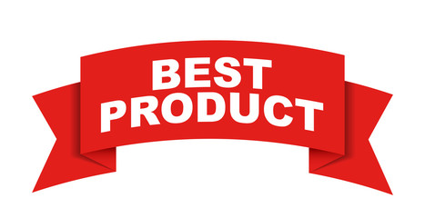 red vector banner best product