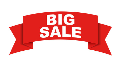 red vector banner big sale