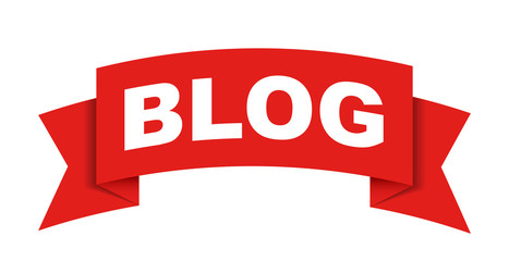 red vector banner blog