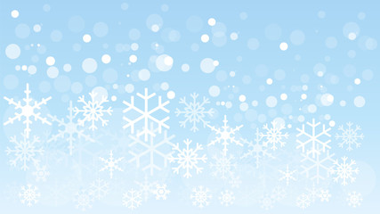 Naklejka na ściany i meble Schneeflocken, Schnee, Himmel, Hintergrund