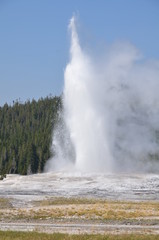 GEYSER OLD FAITHFUL YELLOWSTONE NATIONAL PARK (WYOMING) USA 
