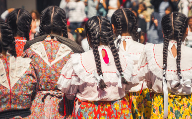 indigenous women with braided hair