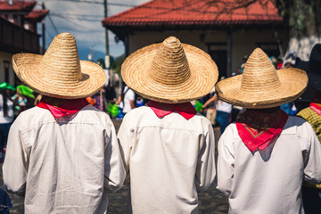 indigenous people with sombrero - 235216397
