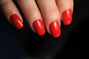 glamorous red manicure