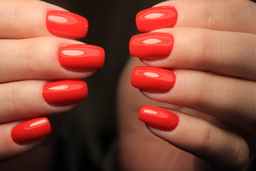 glamorous red manicure