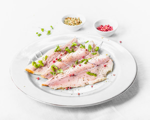 smoked trout filet