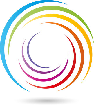 Spirale, Farbig, Maler, Logo, Icon