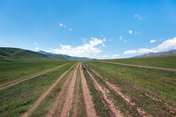 Fototapeta na wymiar Assy Plateau East of Almaty Kazakhstan taken in August 2018taken in hdr taken in hdr
