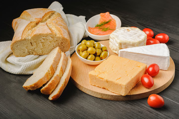 a small cheese board