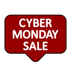Cyber monday sign.