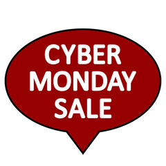 Cyber monday sign.