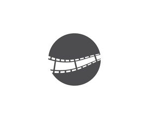 Fototapeta na wymiar filmstrip Logo Template
