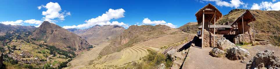 The Sacred Valley of the Incas is located between the towns of Pisac and Ollantaytambo. Peru