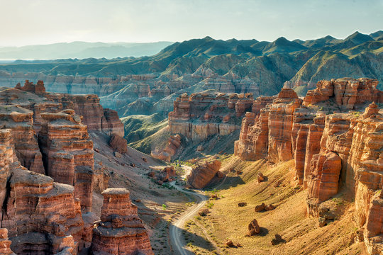 Charyn Canyon in South East Kazakhstan, taken in August 2018taken in hdr taken in hdr