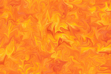 Background Of Red Fire. Texture Solid Flame Close. The Flames Fury. Thanksgiving Background, Bright Colorful Abstract Texture. Hot Fiery Orange Yellow Background.