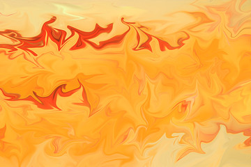 Naklejka na ściany i meble Background Of Red Fire. Texture Solid Flame Close. The Flames Fury. Thanksgiving Background, Bright Colorful Abstract Texture. Hot Fiery Orange Yellow Background.