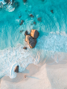 Sunset at a lonely beach