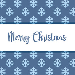 merry christmas snowflakes decorative pattern