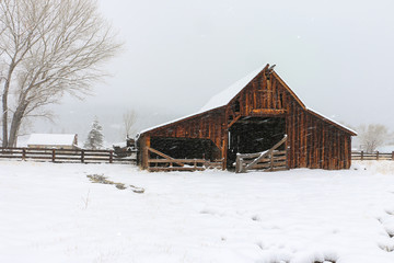 Winter Barn © Lauren