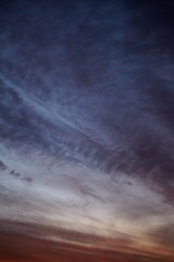 Obraz na płótnie Canvas Twilight sky with clouds