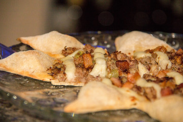 pizza with mushrooms and cheese