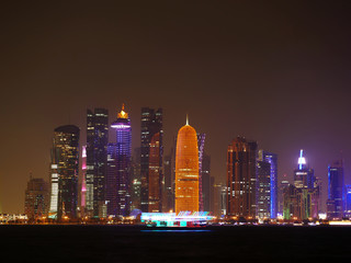 Fototapeta na wymiar Doha, Qatar skyline 