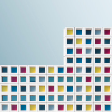 Colorful modern architecture