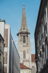 Fototapeta na wymiar The Regensburg Cathedral St. Peter in Regenburg, Bavaria, Germany