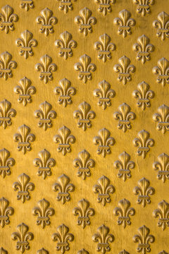 golden Fleur de lis king symbol