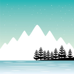 Obraz premium nature landscape background