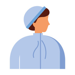 man character wearing winter clothes