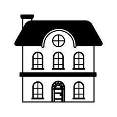 house real estate on white background
