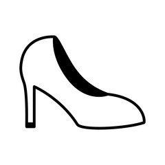 high heeled shoe