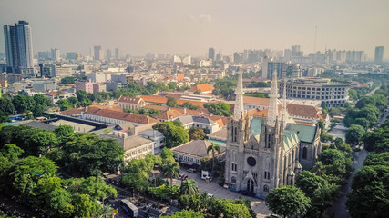 Fototapeta na wymiar Cathedral Church, Jakarta. Indonesia