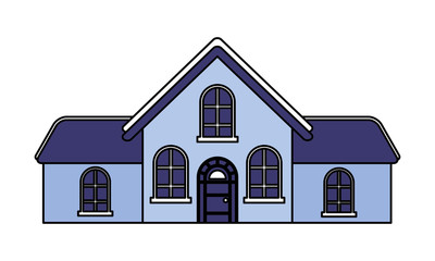 house home on white background