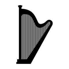 classic music instrument harp