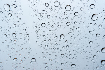 Texture Rain drops on the glass