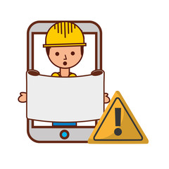 mobile builder under construction system