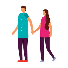 Obraz premium couple holding hands