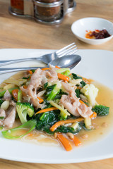 Thailand Food Fried Pork