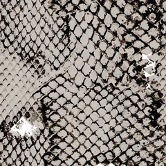 Behang Dierenhuid Bruin grijs slangenleer naadloos patroon