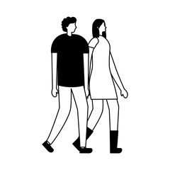 couple holding hands in the city