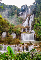 The biggest and beautiful waterfall in Thailand named Thi Lor Su located in Tak Province, Thailand
