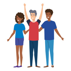 Obraz premium group of people characters